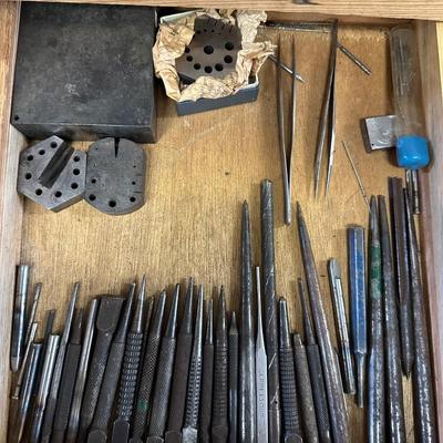 Center Punch & Anvil Lot.