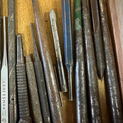 Center Punch & Anvil Lot.