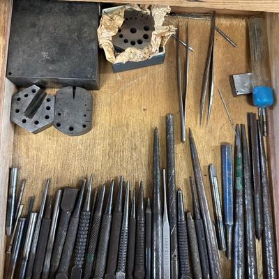 Center Punch & Anvil Lot.