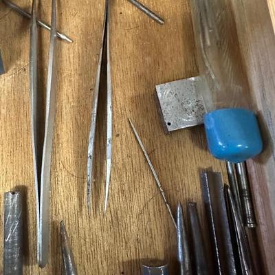 Center Punch & Anvil Lot.