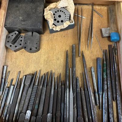 Center Punch & Anvil Lot.