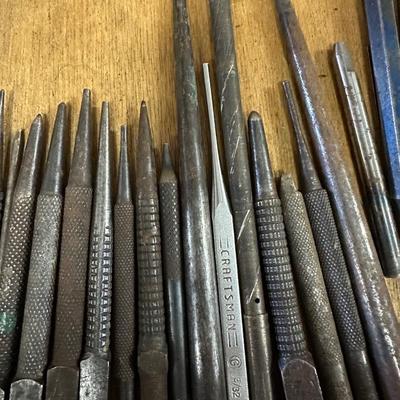 Center Punch & Anvil Lot.