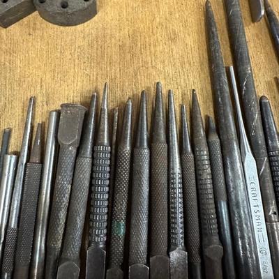 Center Punch & Anvil Lot.