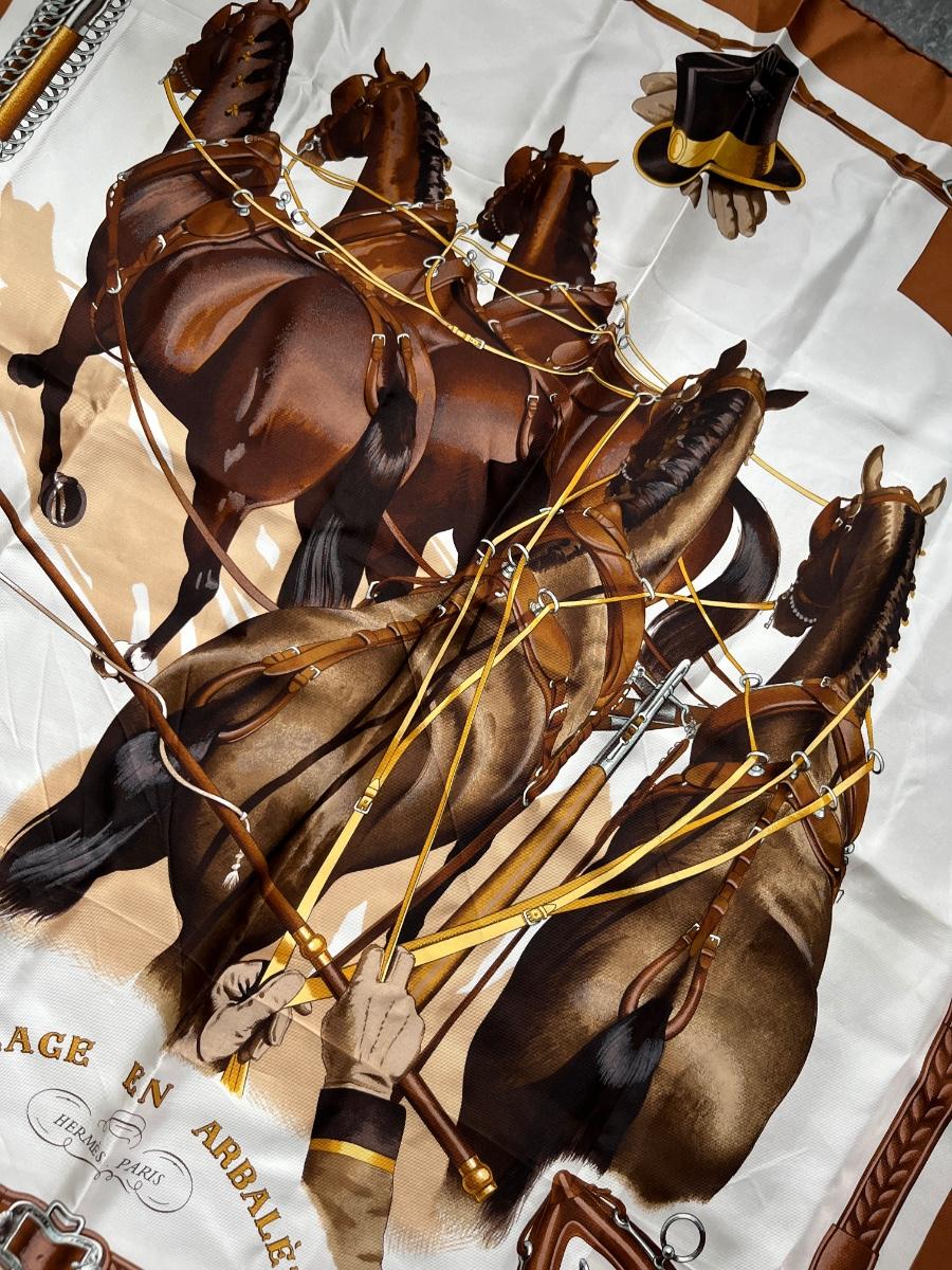 HERMES SCARF, ATTELAGE EN ARBELETE | EstateSales.org