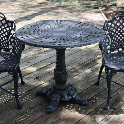 Bistro Set of Two Chairs and Table