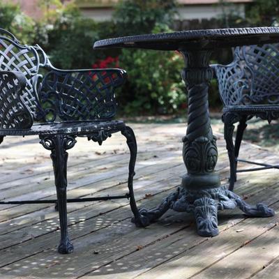Bistro Set of Two Chairs and Table