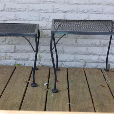 Wrought Iron Stacking Tables (2)