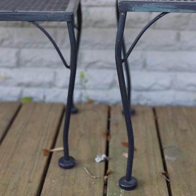 Wrought Iron Stacking Tables (2)