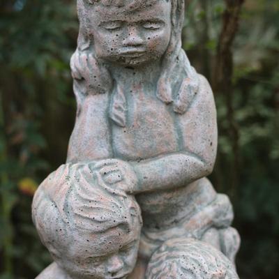 Large Cement Water Fountain (See Details)