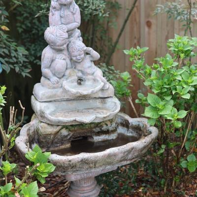 Large Cement Water Fountain (See Details)