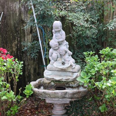 Large Cement Water Fountain (See Details)