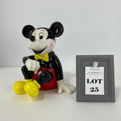 -25- BANK | Disney Mickey Mouse Ceramic Coin Bank