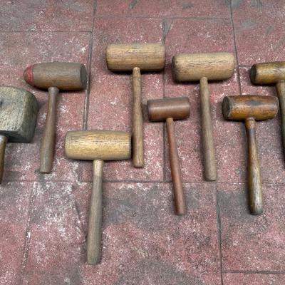 Wooden Mallet Lot