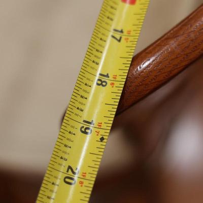 Two Wood Chairmaster Barstools (2)