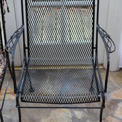 Wrought Iron Table and Four Chairs - Kept Indoors