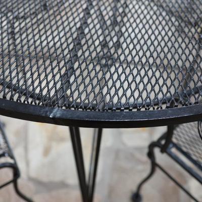 Wrought Iron Table and Four Chairs - Kept Indoors