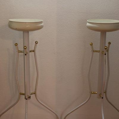 Mid-Century Tripod Plant Stands (2)