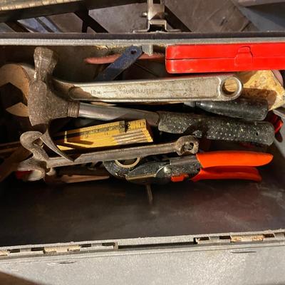 Toolbox and Tool Shelf Lot 2