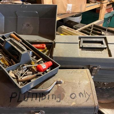 Toolbox and Tool Shelf Lot 2
