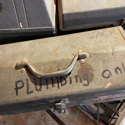 Toolbox and Tool Shelf Lot 2