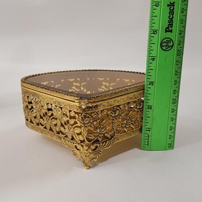 French gold gilt Vanity perfume/ trinket display