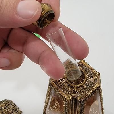 French gold gilt Vanity perfume/ trinket display