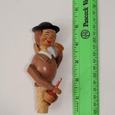 5 Pc hand carved moveable cork stoppers