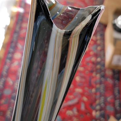 Handblown Art Glass vase MCM