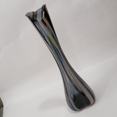 Handblown Art Glass vase MCM