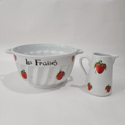 Philippe Deshoulieres France, porcelain 2 pc lot