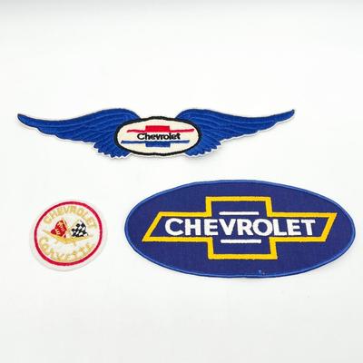 CHEVROLET ~ Three (3) Embroidered Patches