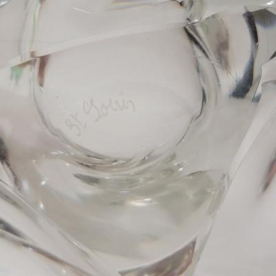 ST Louis crystal sculptural bowl- France