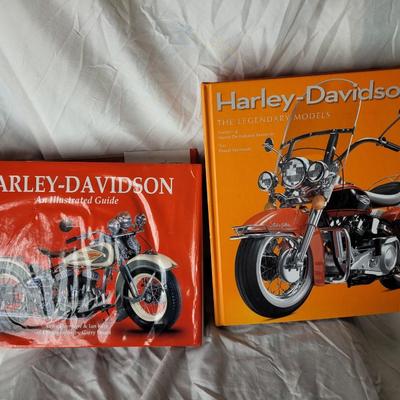 2 hardcover Harley Davidson books