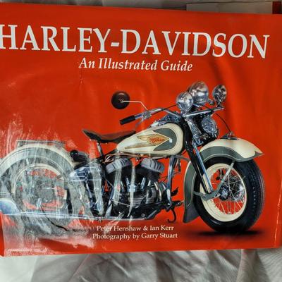 2 hardcover Harley Davidson books