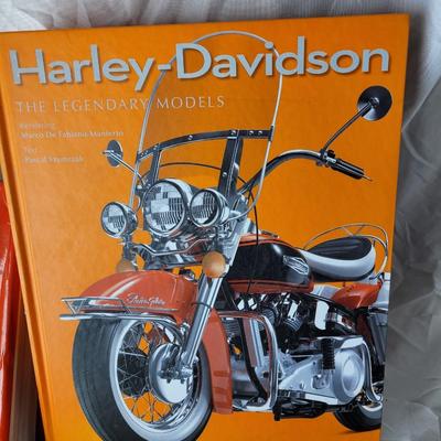 2 hardcover Harley Davidson books