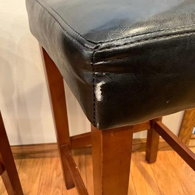 Faux Leather Stools - 24in