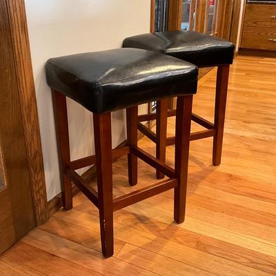 Faux Leather Stools - 24in