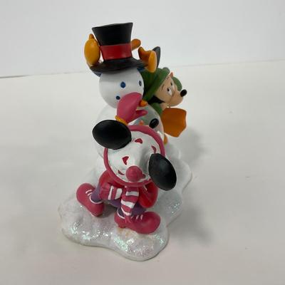 -51- HOLIDAY | Mickey Mouse, Minnie Mouse, & Donald Duck Snowman Figure