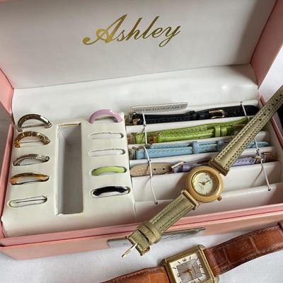 Ashley â€œSwatchâ€ Set plus More Leather Banded Watches (P-SS)