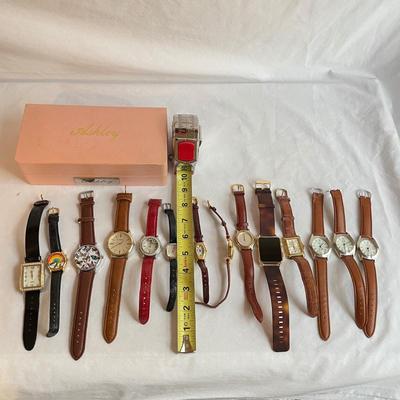 Ashley â€œSwatchâ€ Set plus More Leather Banded Watches (P-SS)