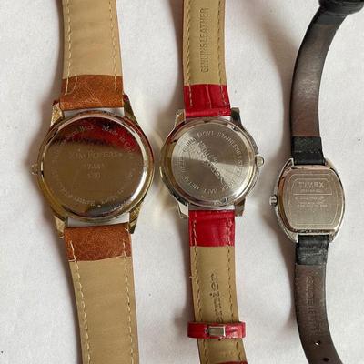 Ashley â€œSwatchâ€ Set plus More Leather Banded Watches (P-SS)