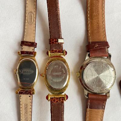 Ashley â€œSwatchâ€ Set plus More Leather Banded Watches (P-SS)