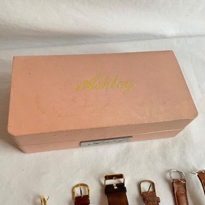 Ashley â€œSwatchâ€ Set plus More Leather Banded Watches (P-SS)