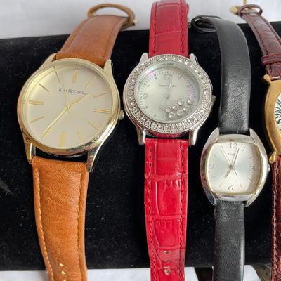 Ashley â€œSwatchâ€ Set plus More Leather Banded Watches (P-SS)
