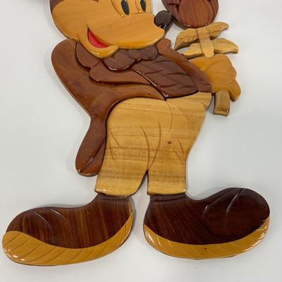 -53- WALL ART | Wood Mickey Mouse and Minnie Mouse Hanging Plaque
