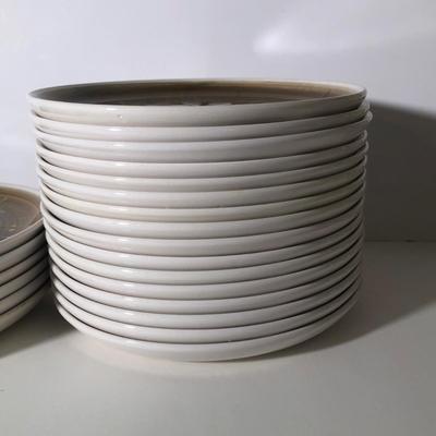 LOT 1D: Vintage 1970s Mancer Italy Hand Painted Ceramar Dish Set - Plates, Bowls, Mugs & Serving Dishes