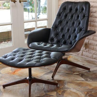 PLYCRAFT Mid-Century Lounge Chair w/ Ottoman