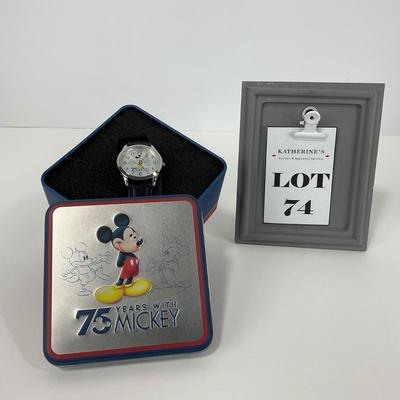 -74- WATCH | Mickey Mouse Disney 75th Anniversary Collector Tin