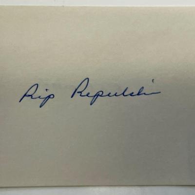 Rip Repulski autograph note
