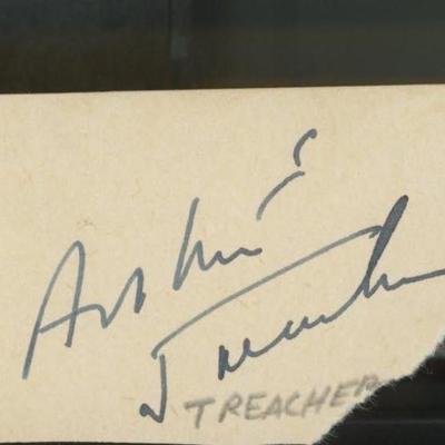 Mary Poppins Arthur Treacher signature cut